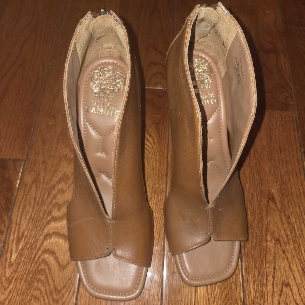 Vince Camuto Brown Leather Heeled Boots